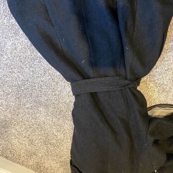 Cole Haan Black Wool Coat - Picture 4 of 5